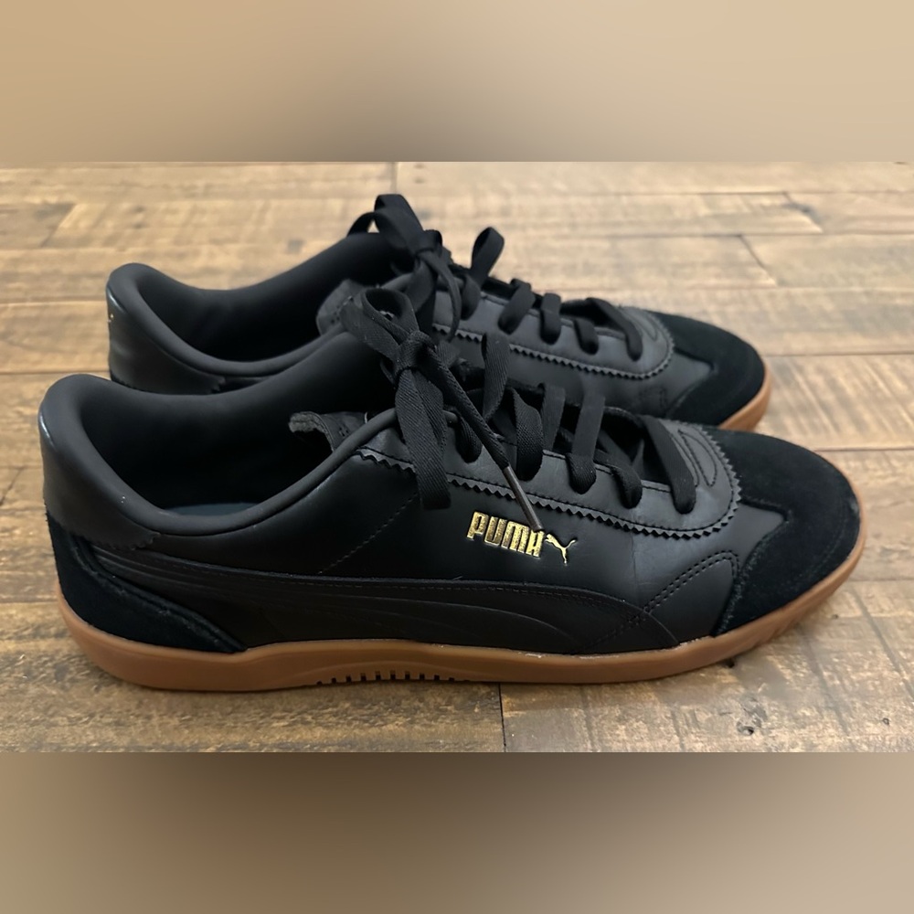 NWOT Puma Men’s Club 5V5 Lux‎ Lace Up  Black Sneakers - Size 9.5